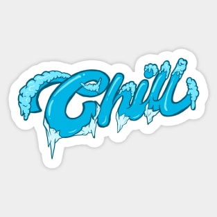 Chill in The Winter Sticker